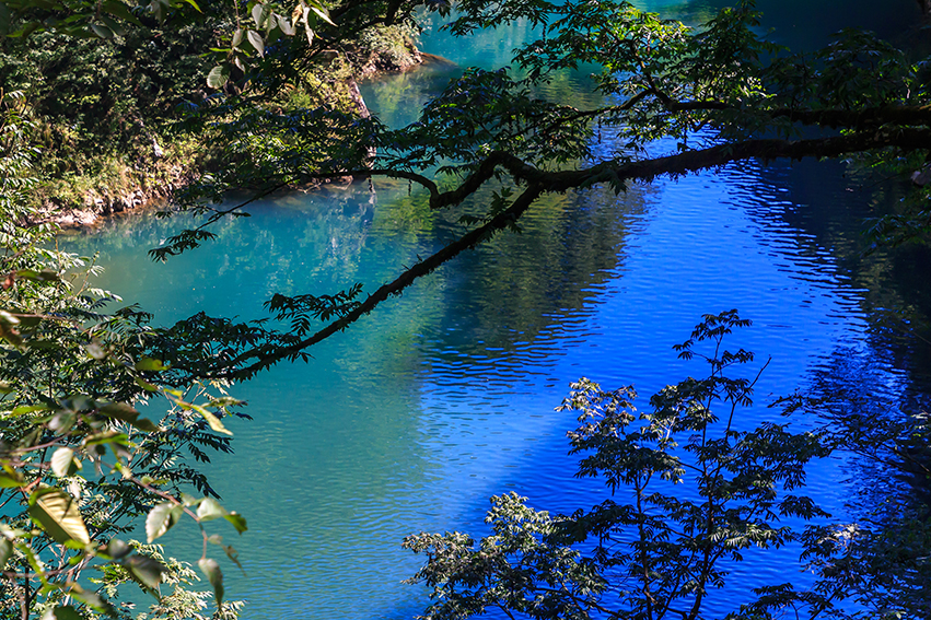 A beautiful river scene while walking along the trail.