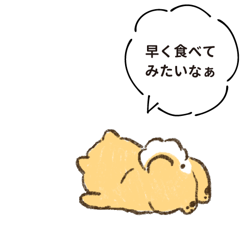 早く食べてみたいなぁ
