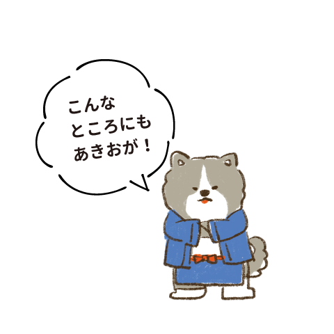 こんなところにもあきおが！