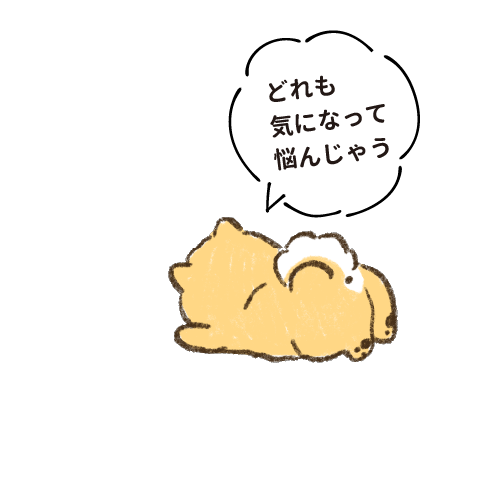 どれも気になって悩んじゃう
