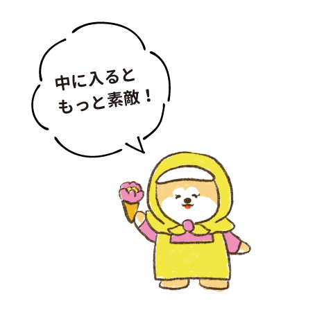中に入るともっと素敵！