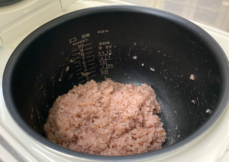 おはぎ作り