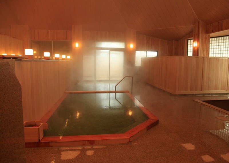 温泉の様子