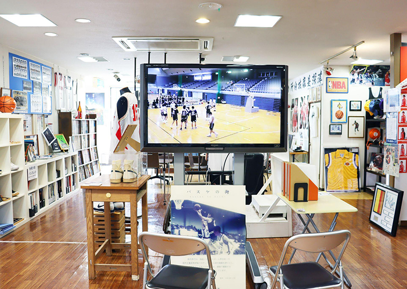 バスケに関する貴重な展示物