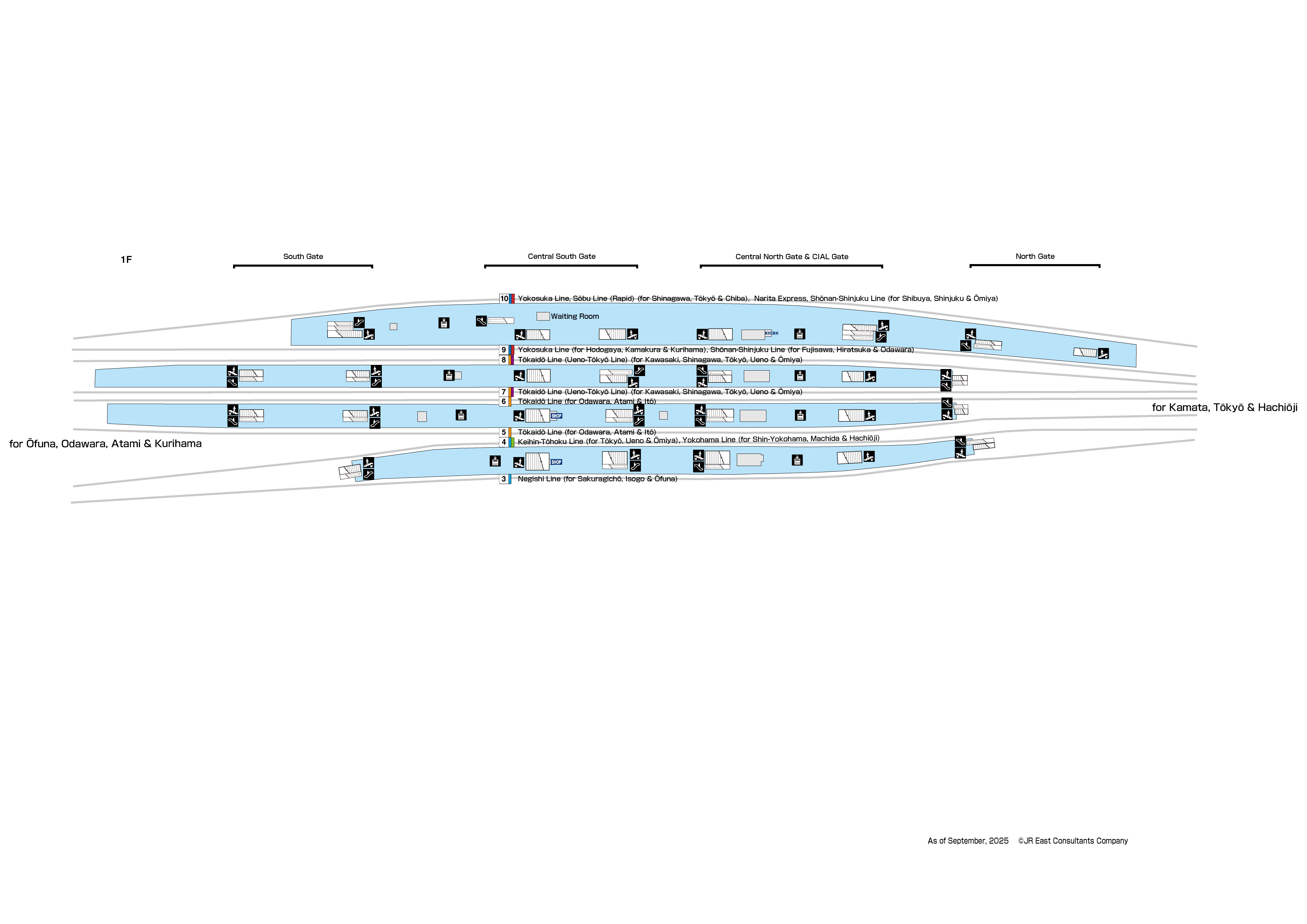 Yokohama Station 1FMap