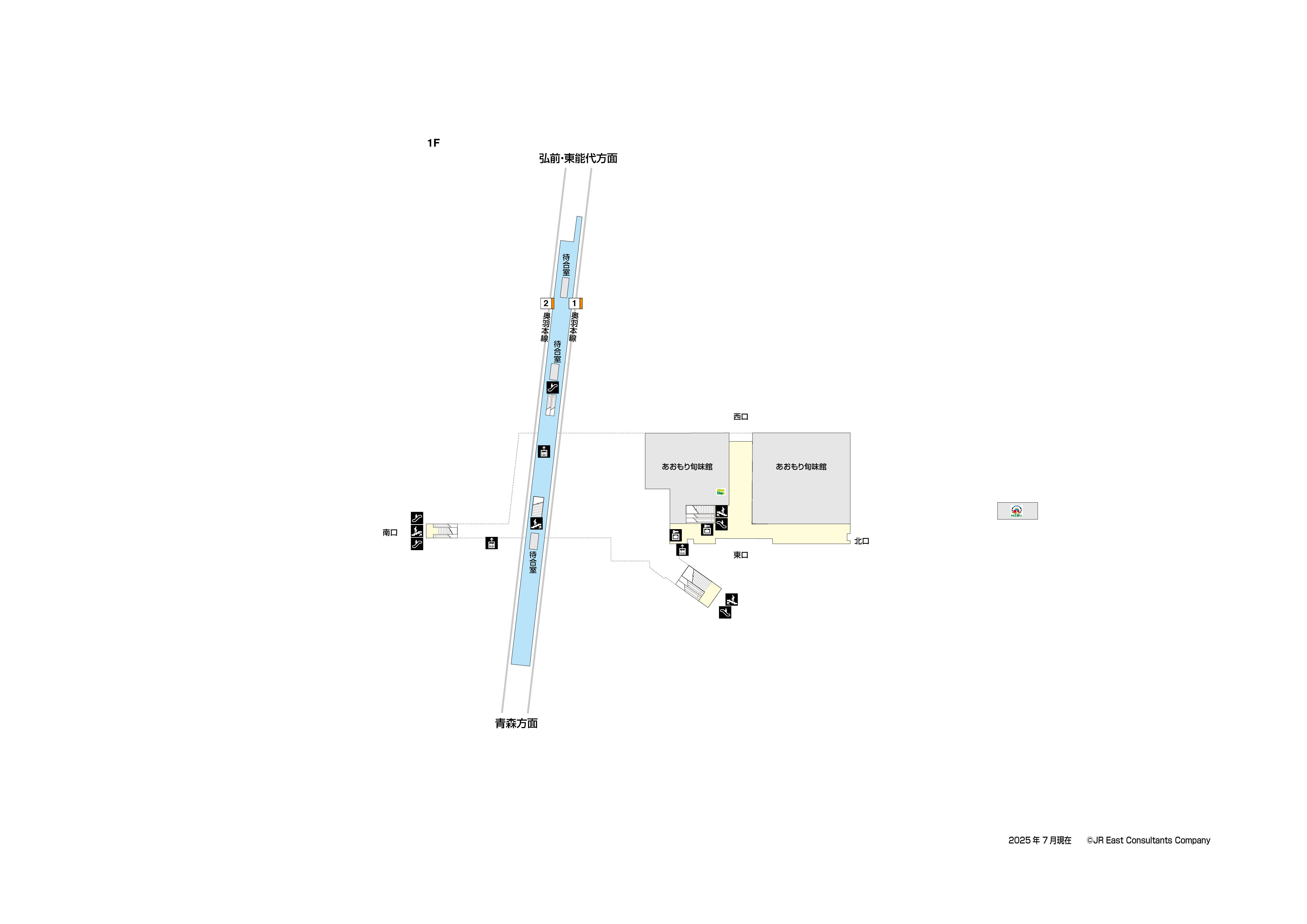 新青森駅 1F構内図
