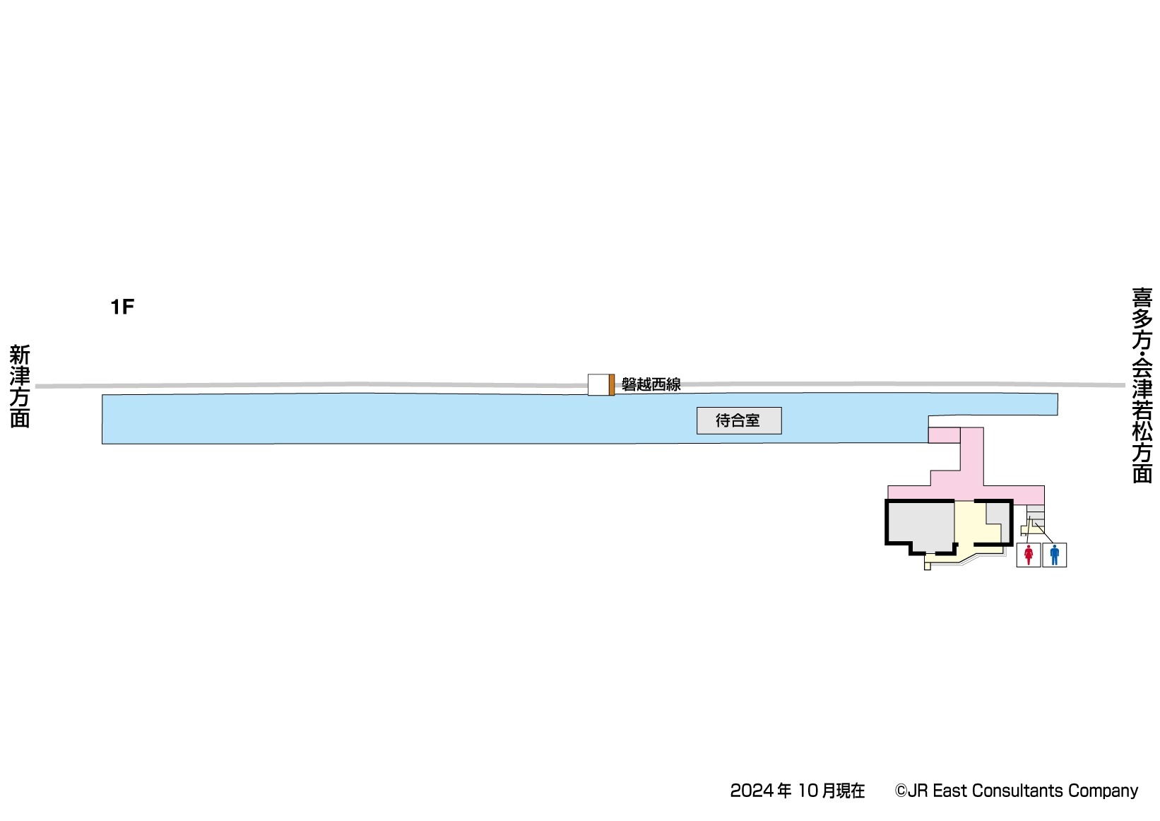 三川駅　1F構内図