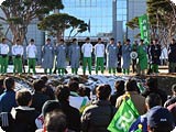 応援団への挨拶