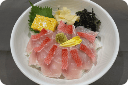「下田料理 きんめ屋」の金目鯛の刺身