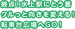 JR水上駅にとう着