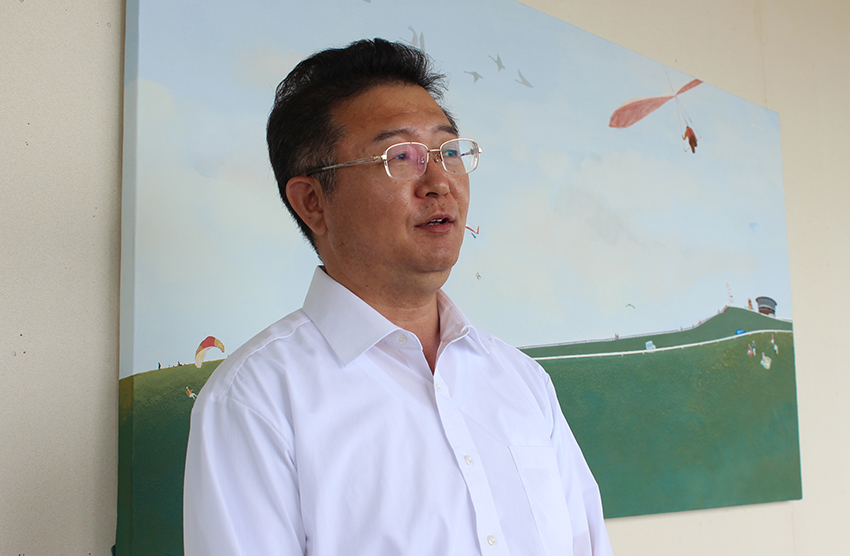 寒風山旋轉展望臺所長湊先生