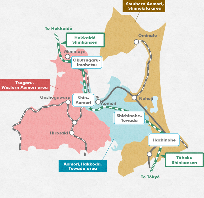 Mapa de Aomori