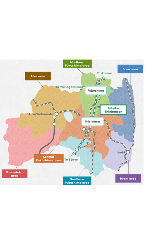 Map of Fukushima