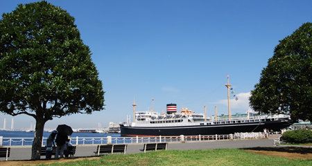 山下公園の日本郵船氷川丸