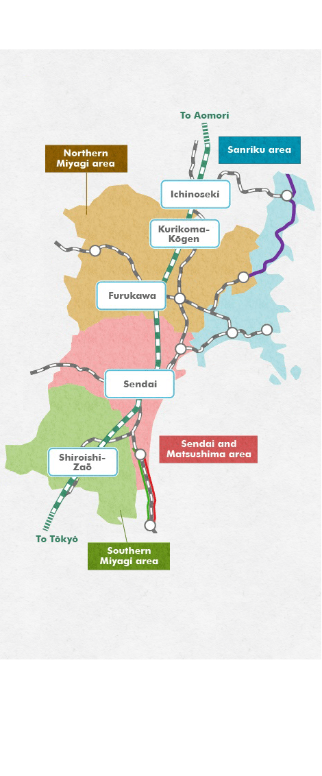 Map of Miyagi