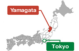 Map of Yamagata