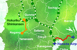 Route map of HIGH RAIL 1375