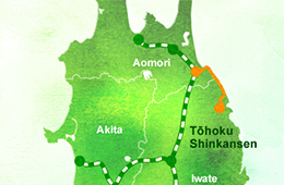 東北（TOHOKU）EMOTION 號路線圖