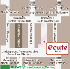 ecute Tokyo Map