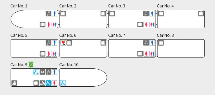 車両設備／座席イメージ