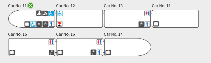 車両設備／座席イメージ