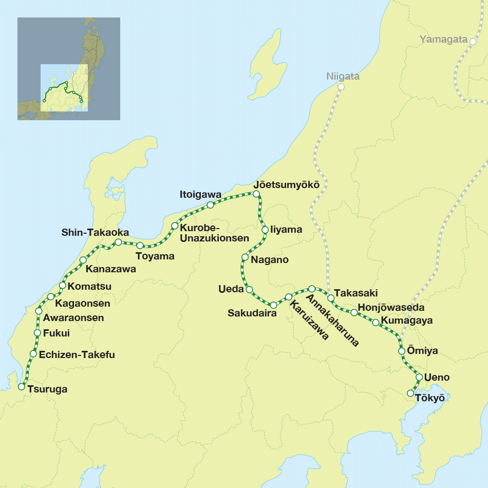 Train stops map