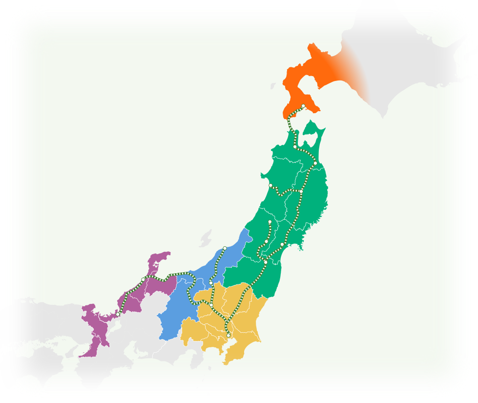 East Japan Area Map
