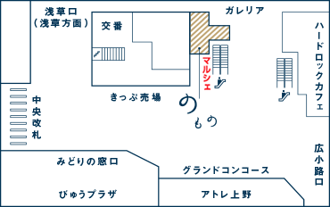 のものマルシェの位置