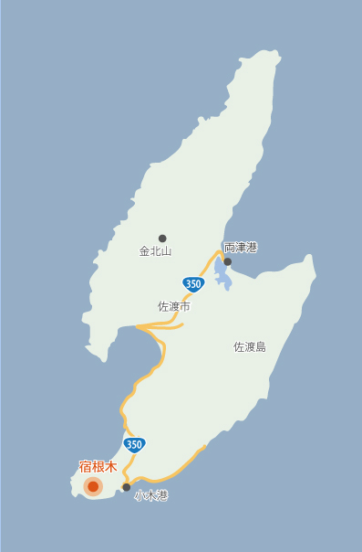 新潟県佐渡市の地図