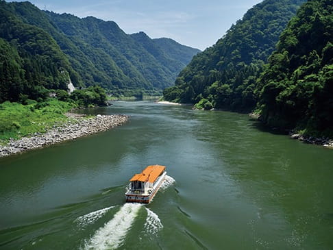 写真:阿賀里川ライン周遊コース