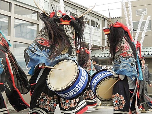 写真:SL銀河鹿踊お見送り
