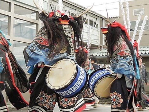 写真:SL銀河鹿踊お見送り