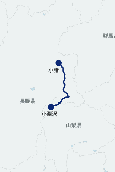 HIGH RAIL 1375の運行ルート地図