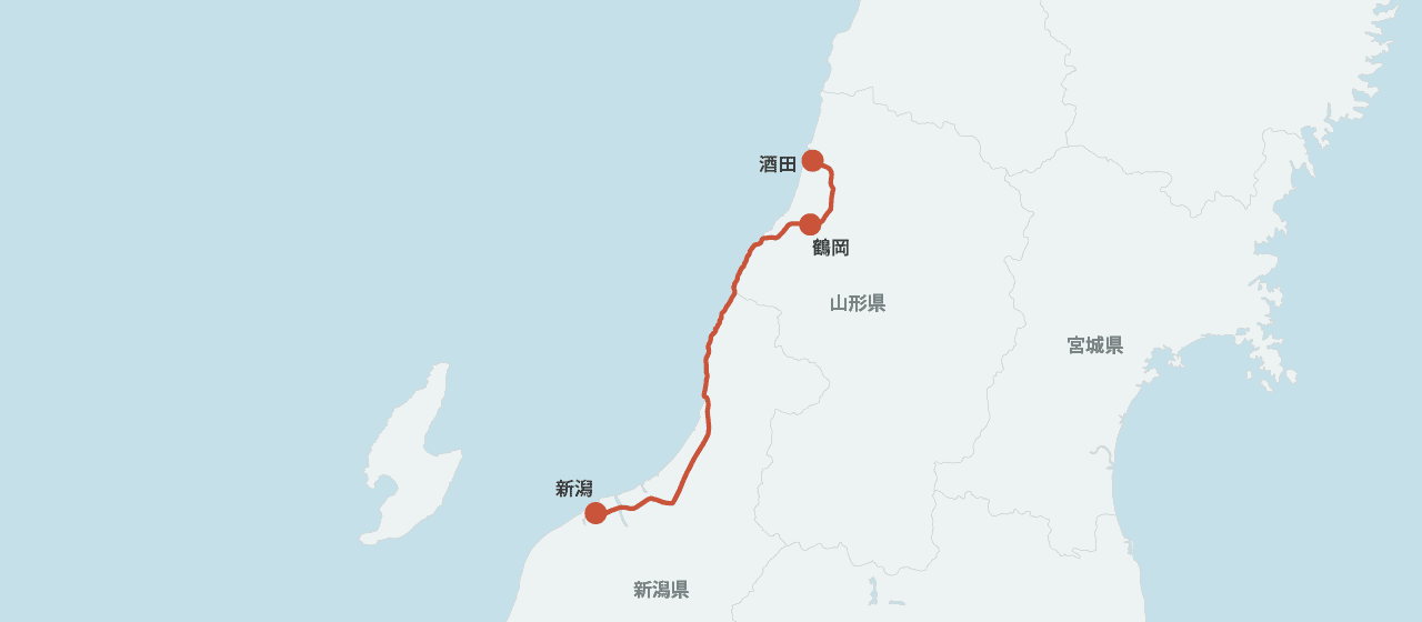 海里の運行ルート地図