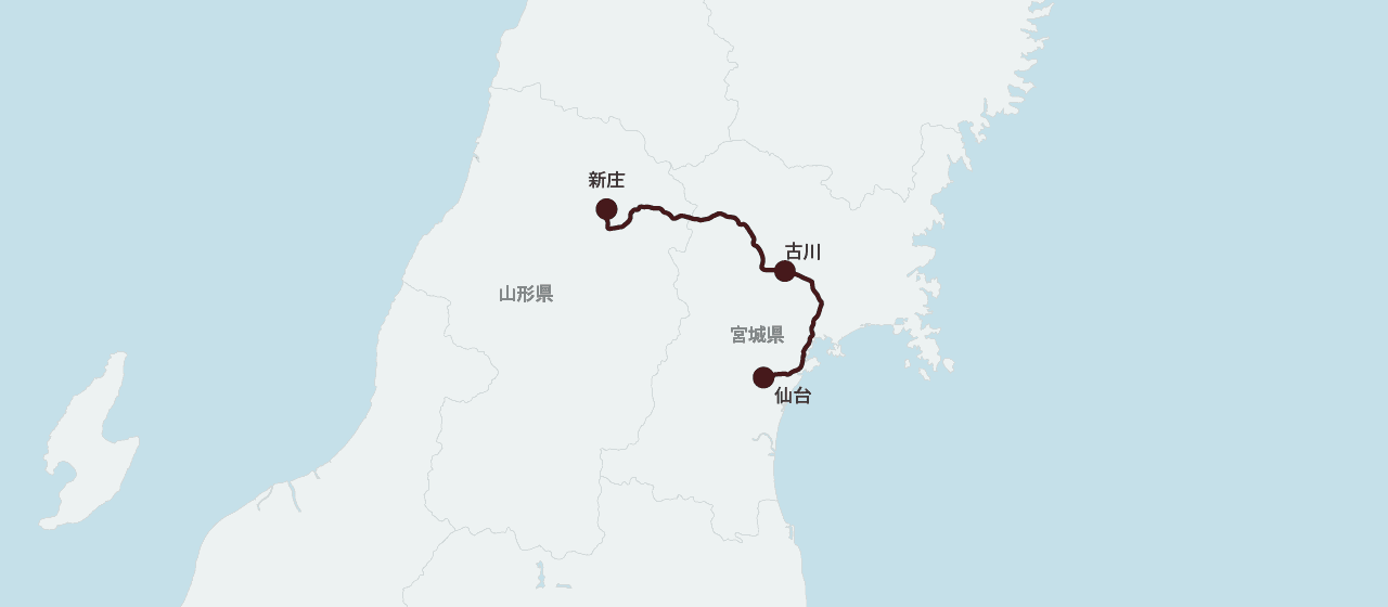 リゾートみのりの運行ルート地図