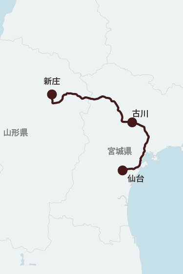 リゾートみのりの運行ルート地図