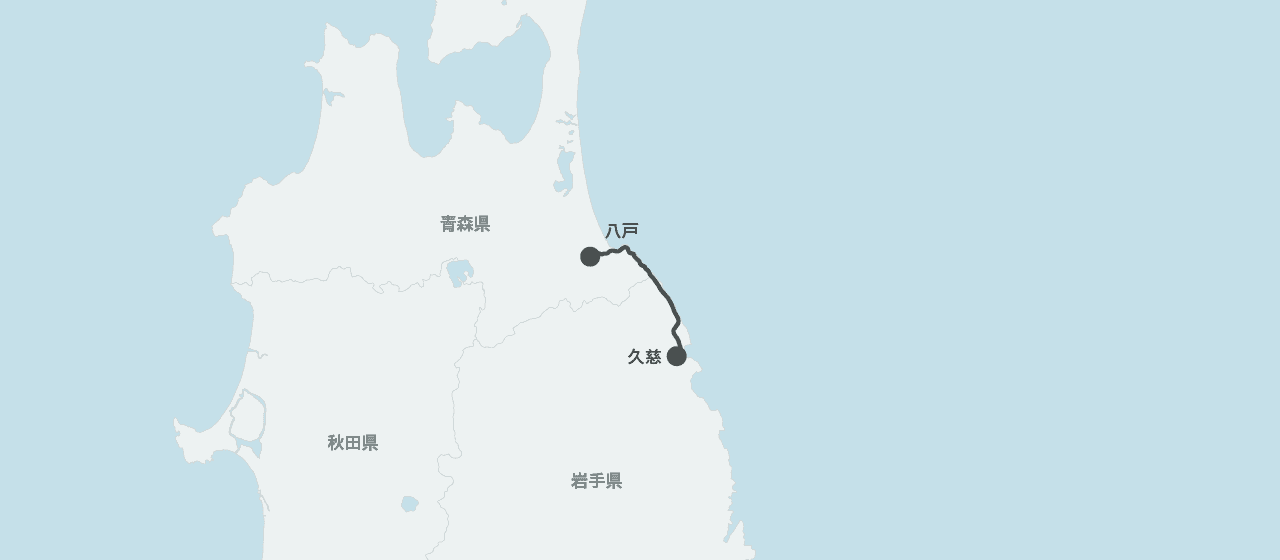 แผนที่เส้นทางของ TOHOKU EMOTION