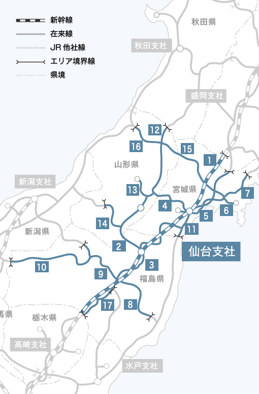 仙台支社 事業エリア 採用情報 Jr東日本