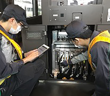 タブレットを活用したメンテナンス
