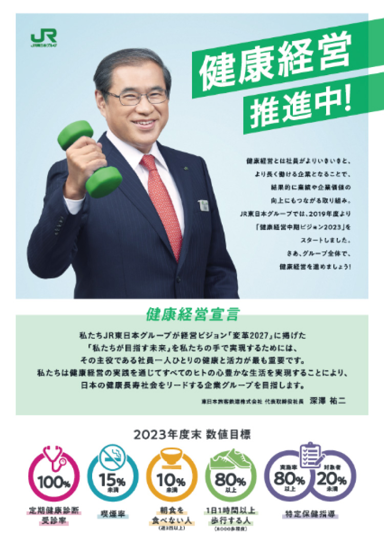 福利厚生 健康経営 働く環境 採用情報 Jr東日本 福利厚生 健康経営 働く環境 採用情報 Jr東日本