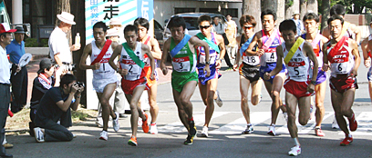 1区十和田湖休屋スタートの長門選手