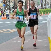 初マラソンながら16位と健闘した中谷主将