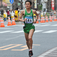 堅実な走りで自己新記録を達成した山田選手