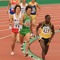 ラストスパートでトップ争いの高谷選手