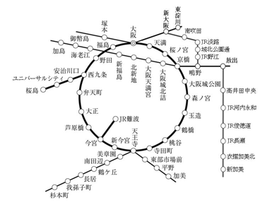（5）大阪市内の図