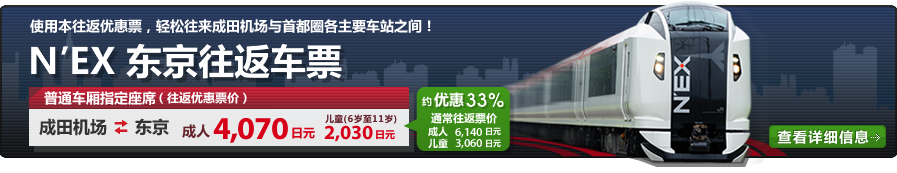 N'EX东京往返车票