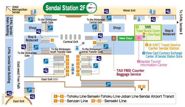 Sendai Station MAP