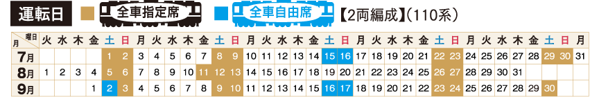 快速湯けむり号 運行情報