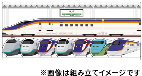 アクリルジオラマ山形駅