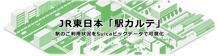 JR東日本「駅カルテ」 駅のご利用状況をSuicaビッグデータで可視化